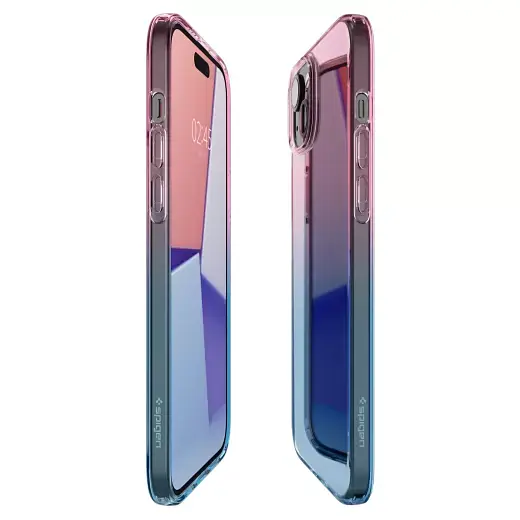 Чехол Spigen Liquid Crystal Gradation Pink для iPhone 15 (ACS06787) - фото 8