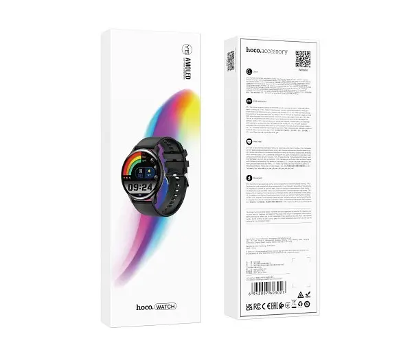 Умные часы Hoco Y15 Amoled Smart Watch с поддержкой звонков черные - фото 7