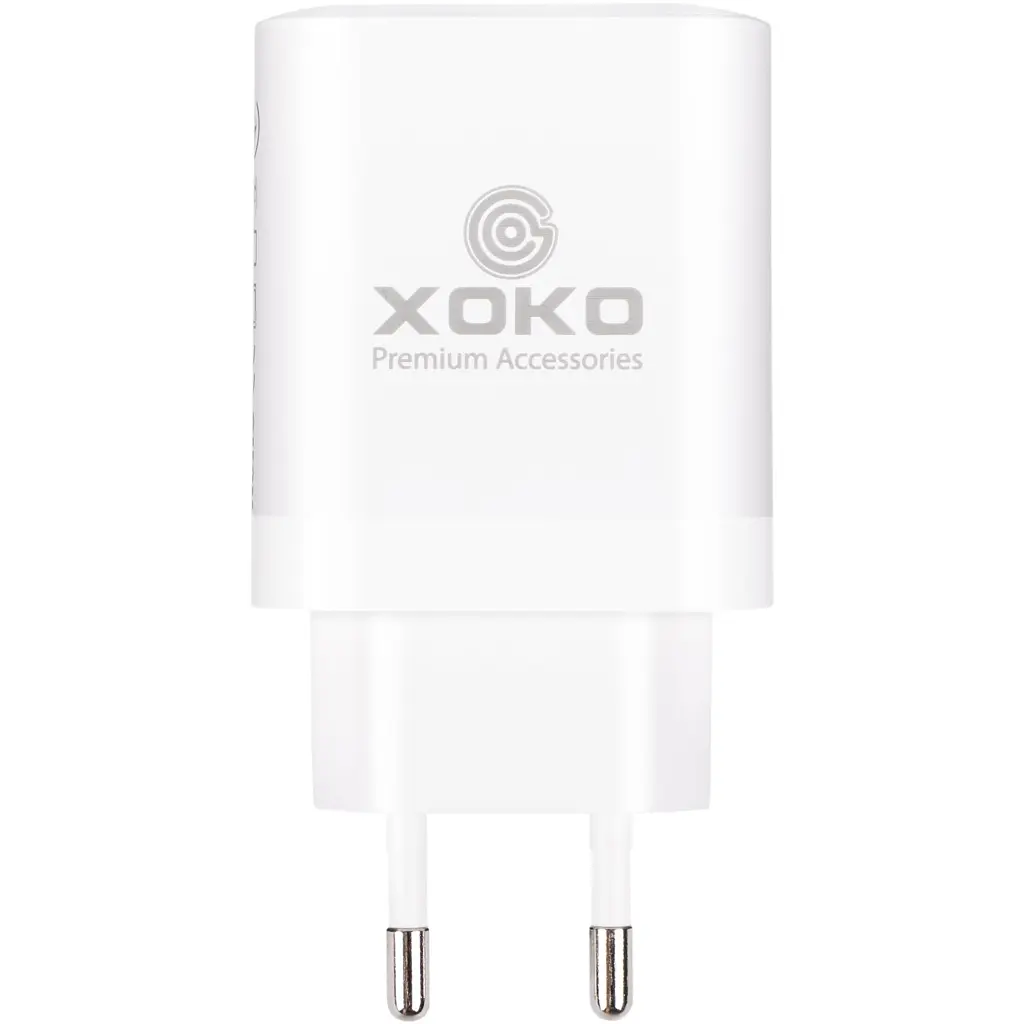 Зарядное устройство для XoKo 1xUSB-C PD45W + 1xUSB QC3.0 GaN white (XK-QC-450) - фото 3