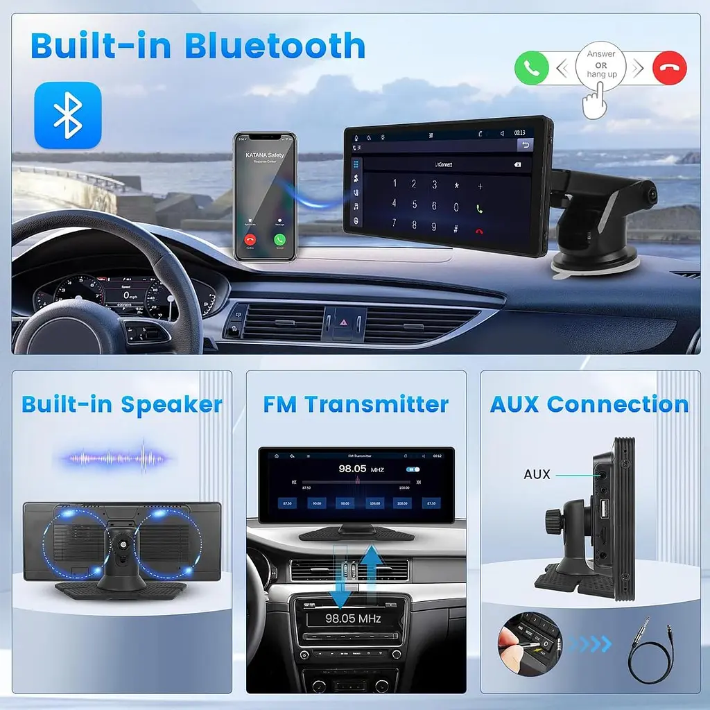 Автомагнітола 10.26" з Wireless CarPlay, Android Auto та Bluetooth - фото 6