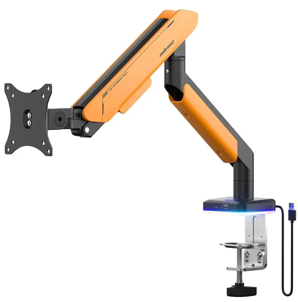 Кронштейн Anda Seat Stealth Pro II RGB 17ъъ-42ъъ Orange AD-W-A9X-1S-BO - фото 2