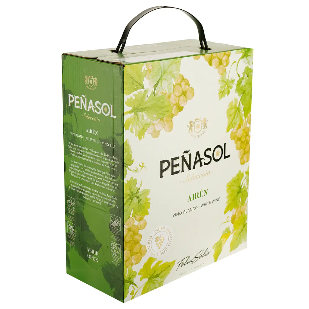 Вино Penasol, Bag-in-Box, белое, сухое, 3 л - фото 3