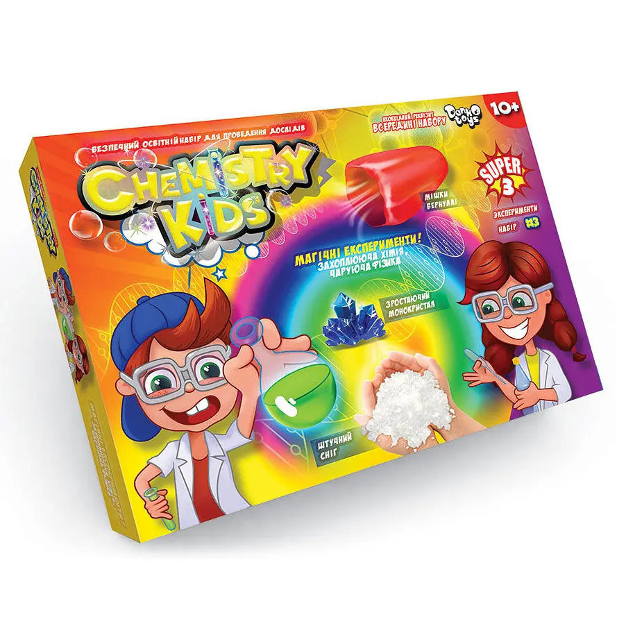Детский набор для проведения опытов "CHEMISTRY KIDS" Danko Toys CHK-02 Набор №3 - фото 1