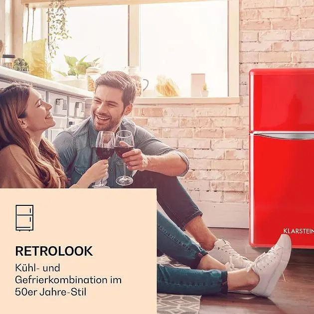 Холодильник Klarstein Monroe Red (10029332) - фото 3