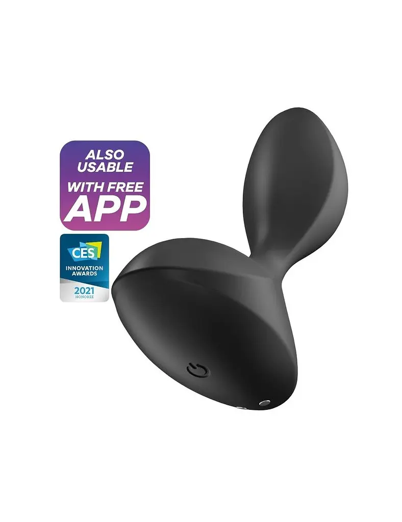 Анальна смарт-пробка Satisfyer Sweet Seal, 11.2х4 см, чорна - фото 2