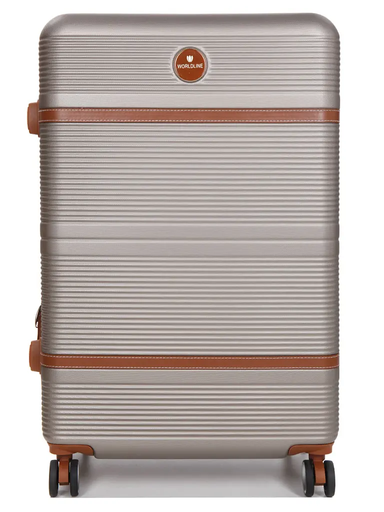 Валіза велика L ABS-пластик Worldline Airtex 629 76×52×30см 110л Шампань - фото 3