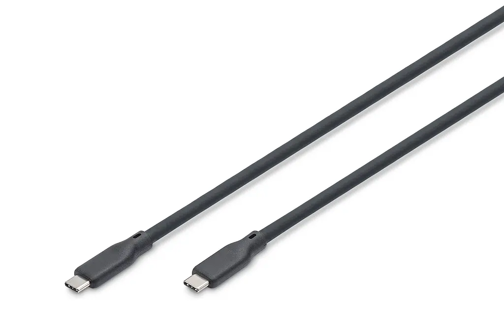 Кабель Digitus USB-C зарядка/синхронизации, USB 4.0 Gen 3, 40G, 240W, 8K, силиконовый, 1м, черный teh0013701 - фото 2