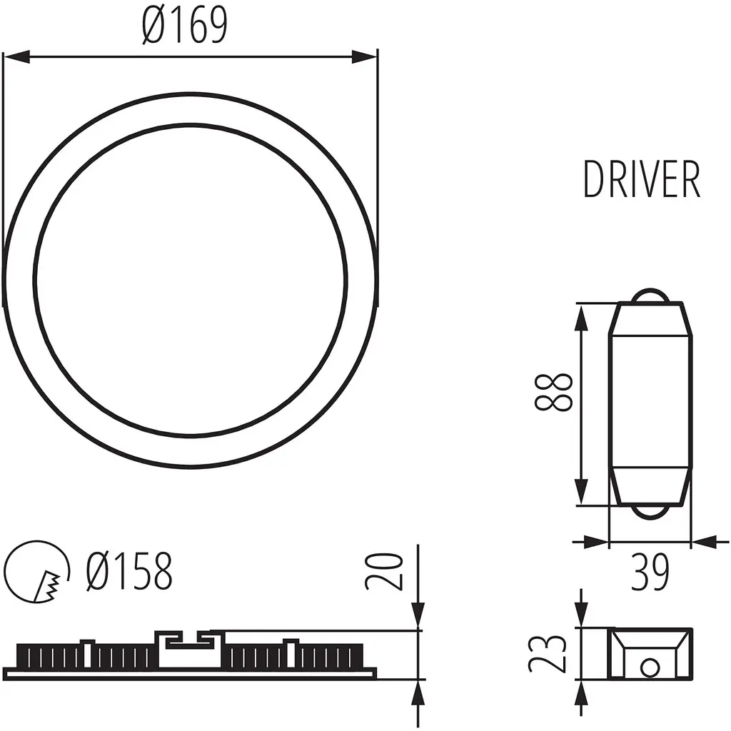 Светильник down-light Kanlux Rounda V2LED12W-WW-W (28932) - фото 5