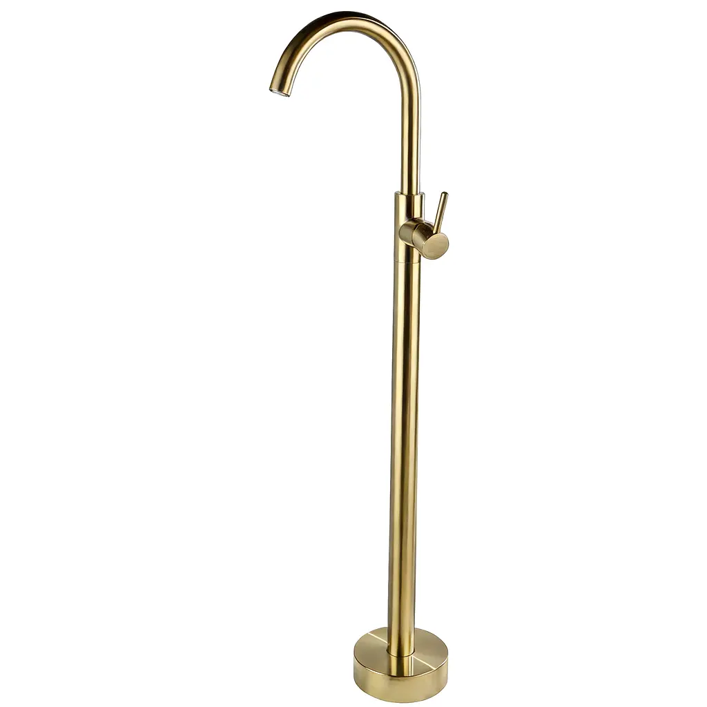 Змішувач для умивальника VBI Milano підлоговий brushed gold VBI-050113BG