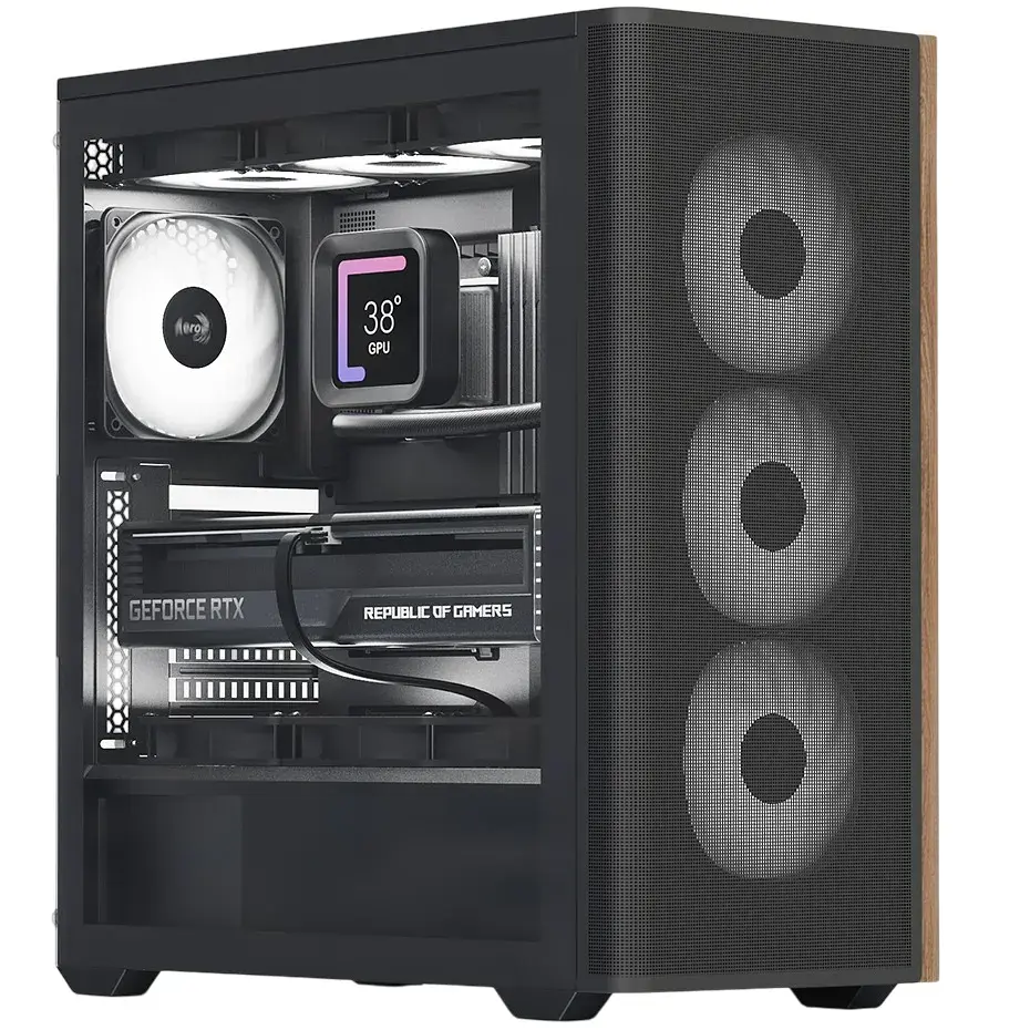 Корпус для ПК AeroCool D501A-G-BK-v2 Black (ACCM-DS01043.11)