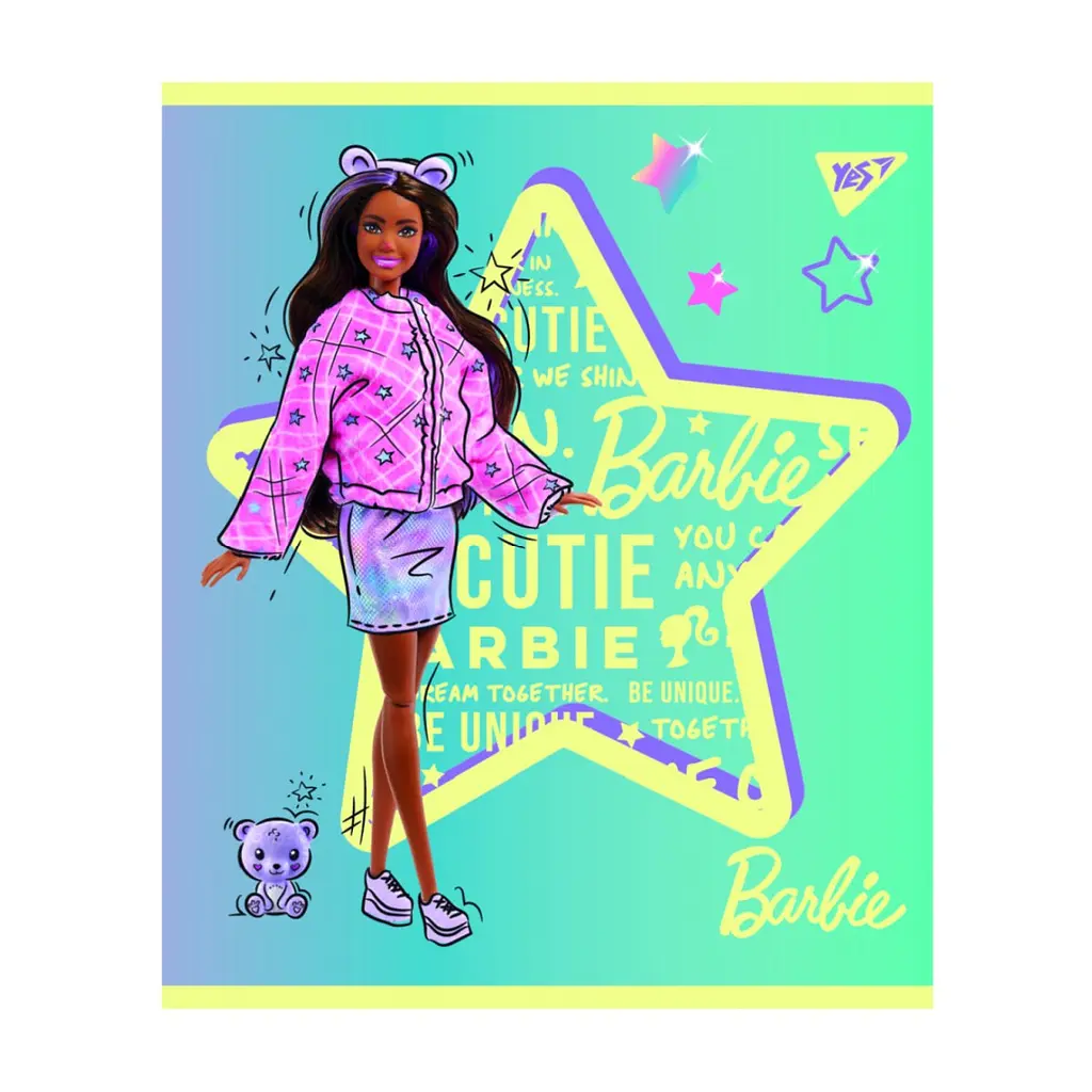 Зошит Yes А5 Barbie 18 аркушів лінія (766825), в асортименті - фото 5