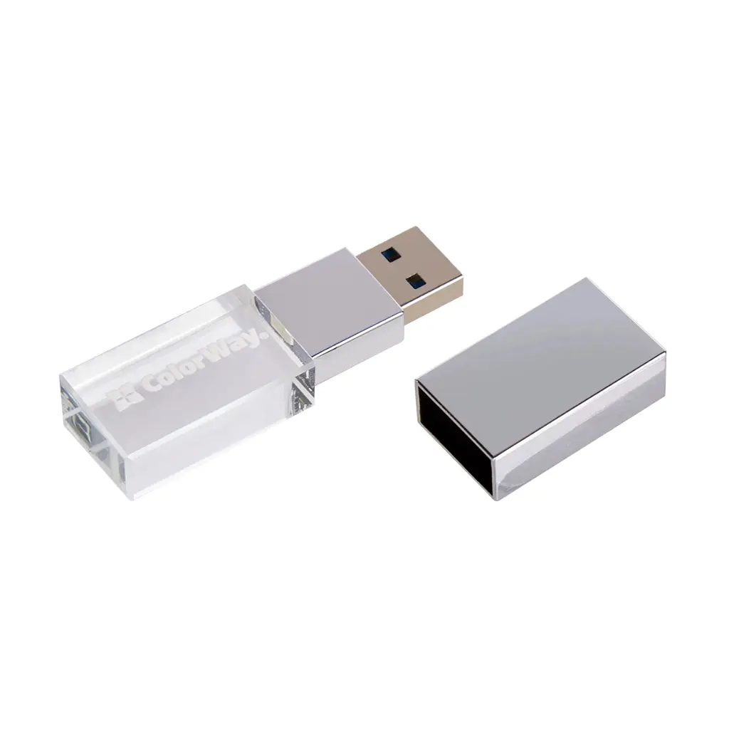USB флеш накопичувач ColorWay 32GB 3.0 Transparent (CW-USBCL32) - фото 6