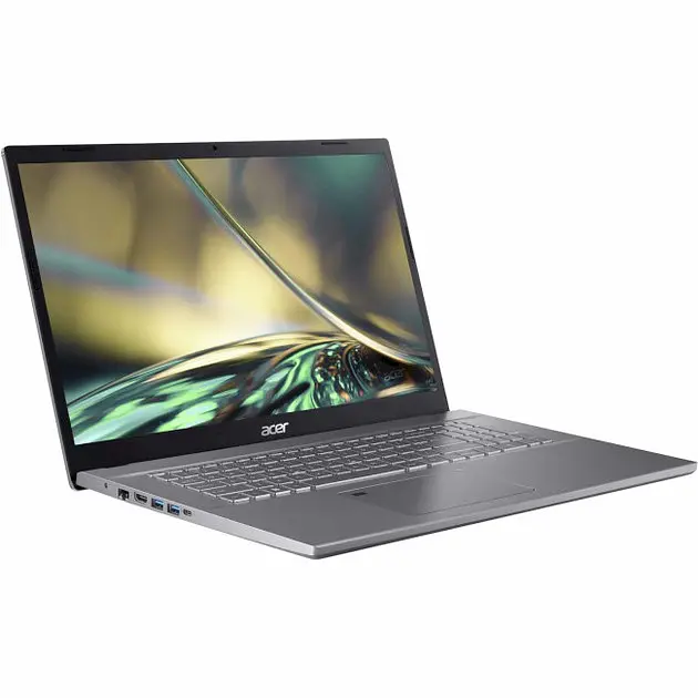 Ноутбук Acer Aspire 5, 17,3" FHD IPS, 16GB DDR4, 512GB NVMe SSD, Intel Core i7-12650H, Steel Grey (A517-53-710X) (NX.KQBEG.007) Windows 11 Home - фото 2