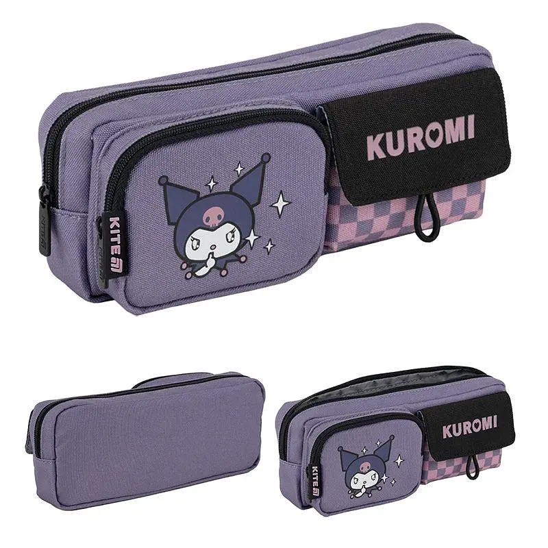 Пенал "Kite" Kuromi 1 від., м`який №HK25-2701-1