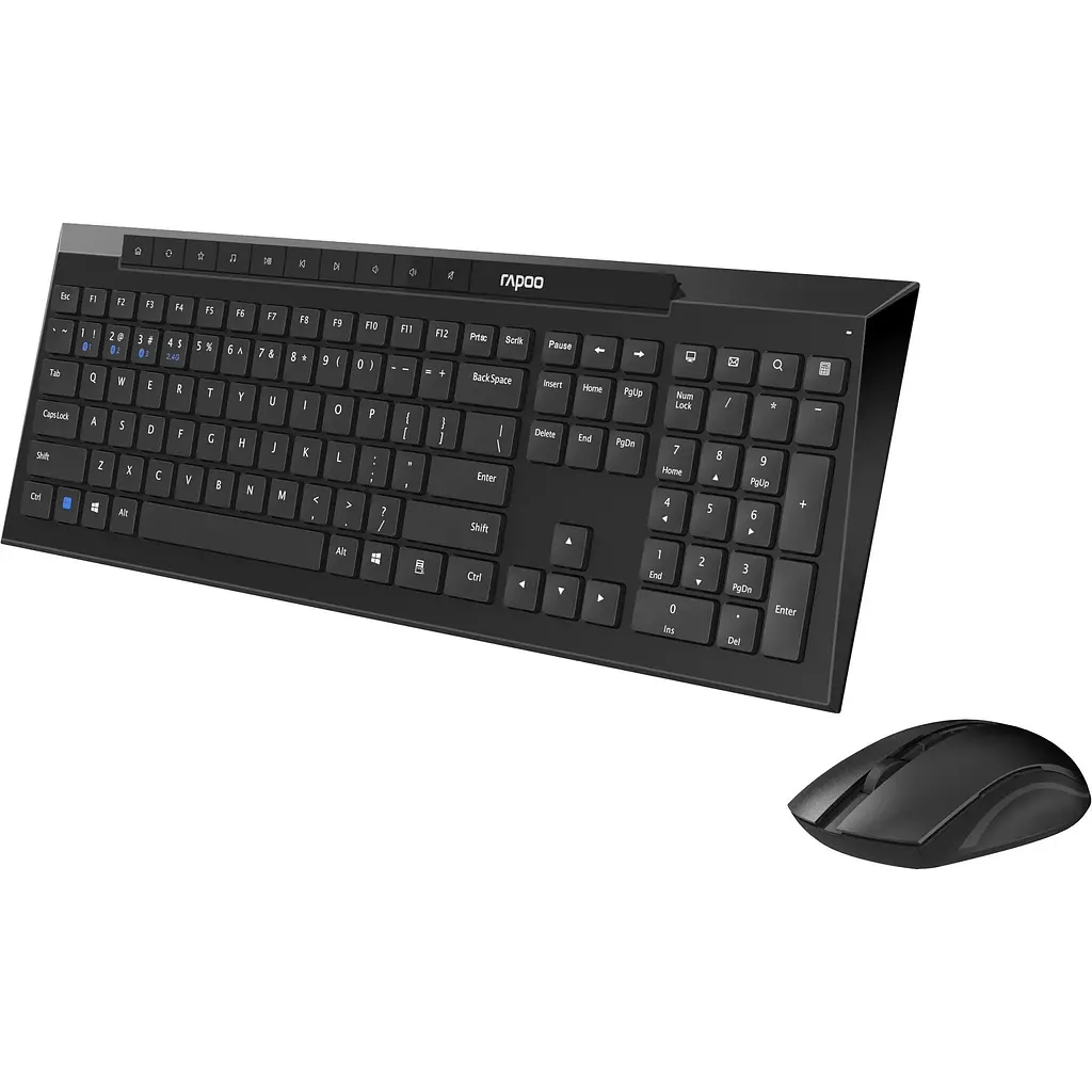 Комплект RAPOO 8210M Multi-mode Wireless Keyboard &amp; Mouse Desktop Set black (13571) - фото 3