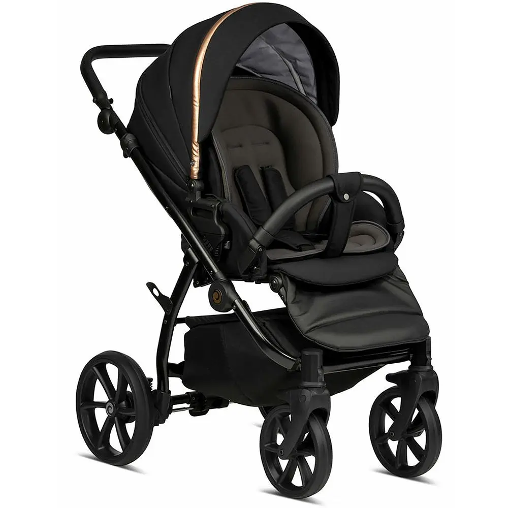 Коляска Tutis Uno 3 Plus Black Edition Copper, 2 в 1, чорна (1072199) - фото 5