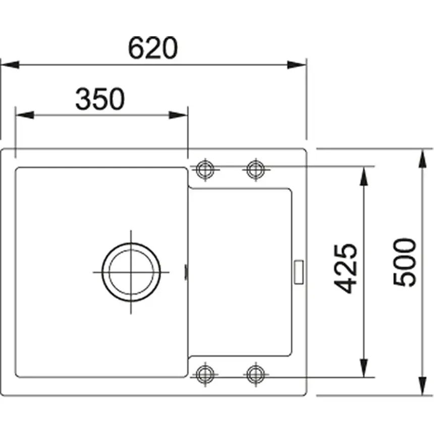 Кухонная мойка Franke Maris MRG 611-62 (114.0631.437) гранитная - врезная - оборотная - Чёрный матовый - фото 2