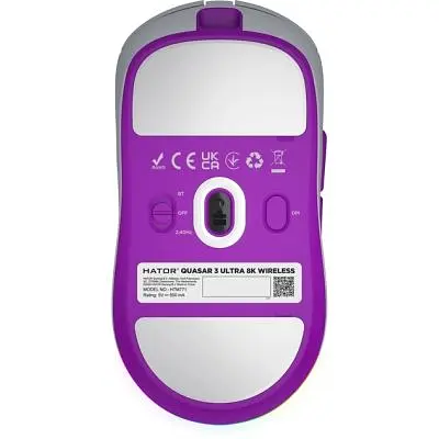 Комп'ютерна мишка Hator Quasar 3 Ultra 8K Wireless White (HTM771) - фото 7