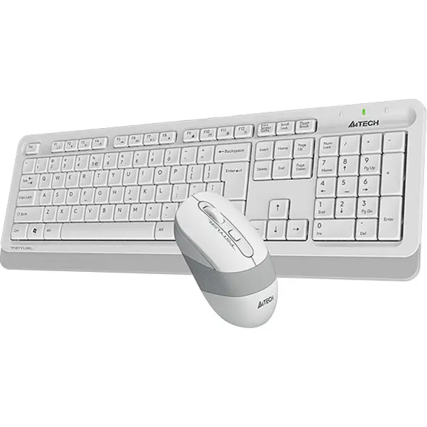 Бездротовий комплект (клавіатура + миша) A4Tech F1110 Fstyler Wireless White (FG1010 (White)) - фото 3