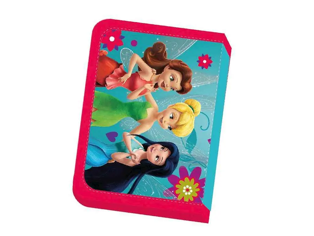 Пенал LEADER 2 відвороти Disney FAIRIES 21 x 13,5 x 4см Hipe 931108