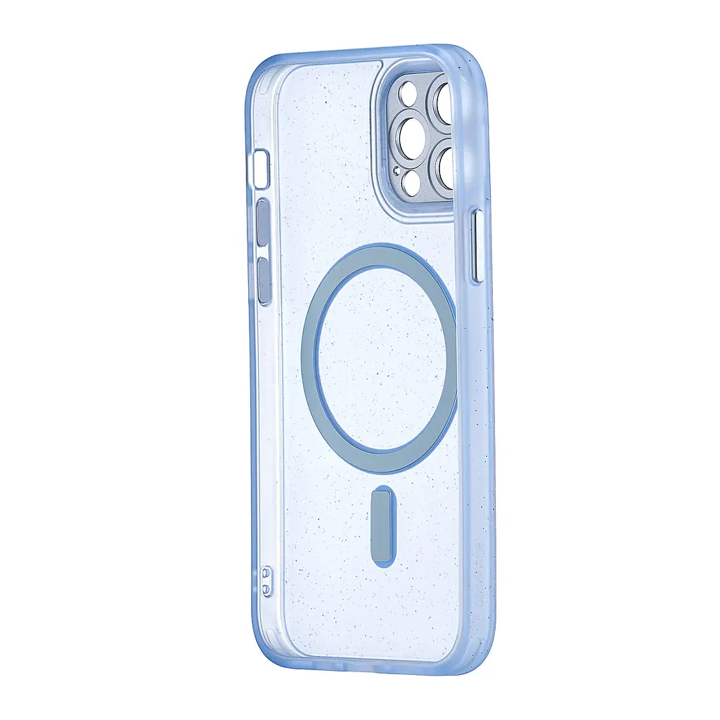 Чохол Splatter with MagSafe Protected Camera iPhone 12 Pro Light Blue - фото 3