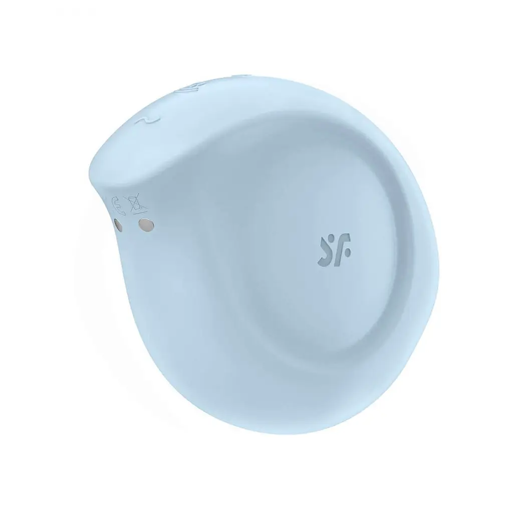 Вакуумный стимулятор клитора с вибрацией Satisfyer Sugar голубой - фото 5