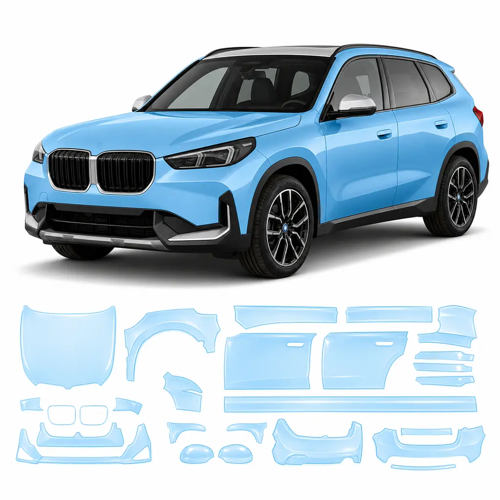 Антигравійна захисна бронеплівка за лекалами для BMW iX1 U11 2022- повний кузов