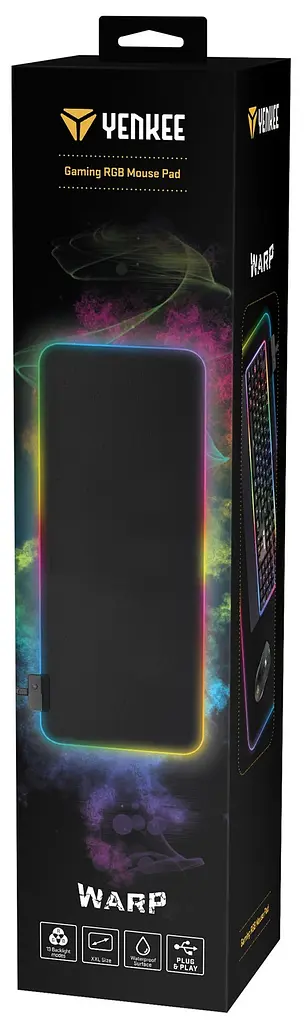 Килимок для мишi YPM 3006 Gaming RGB pad WARP Yenkee teh0022897 - фото 4