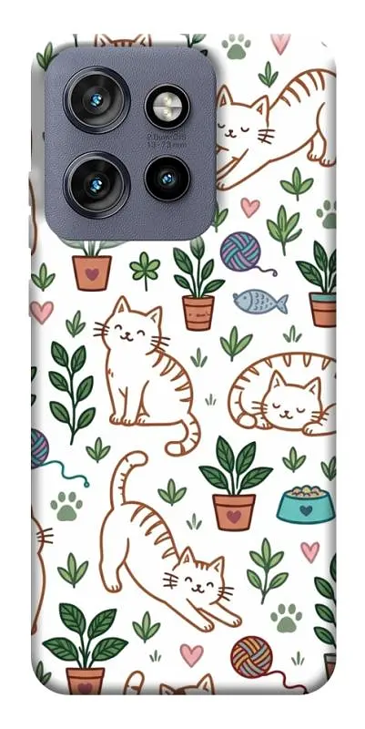 TPU чохол Demsky Cats pattern для Motorola Edge 50 Neo