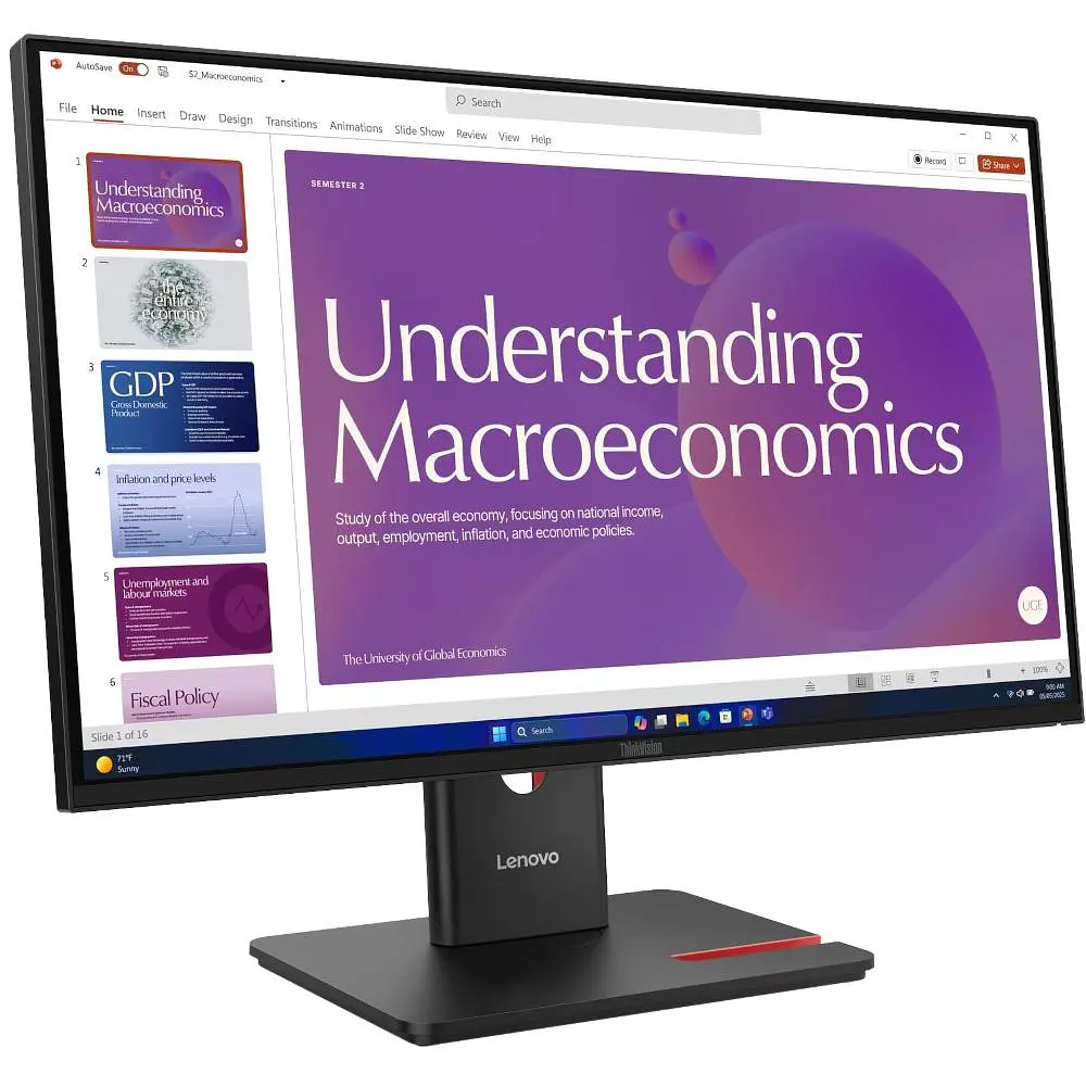 Монітор Lenovo 23.8" T24D-40 FHD IPS 120Hz (64B9GAT1UA) - фото 8