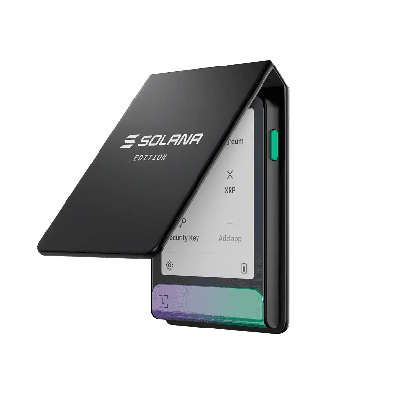 Аппаратный кошелек для криптовалют Ledger Flex Solana Edition с чехлом Custom Magnet Folio +50$ в SOL - фото 5