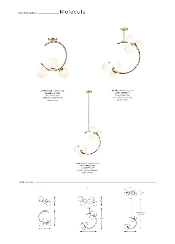 Люстра MOLECULE P0454-06Q-F7AA Zuma Line - фото 2