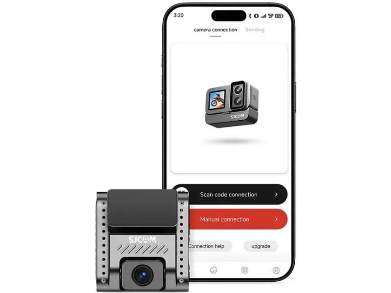 Автомобільний відеореєстратор SJCAM Dashcam M60S + камера заднього виду, WIFI, 4K, HDR (6972476163401) - фото 2