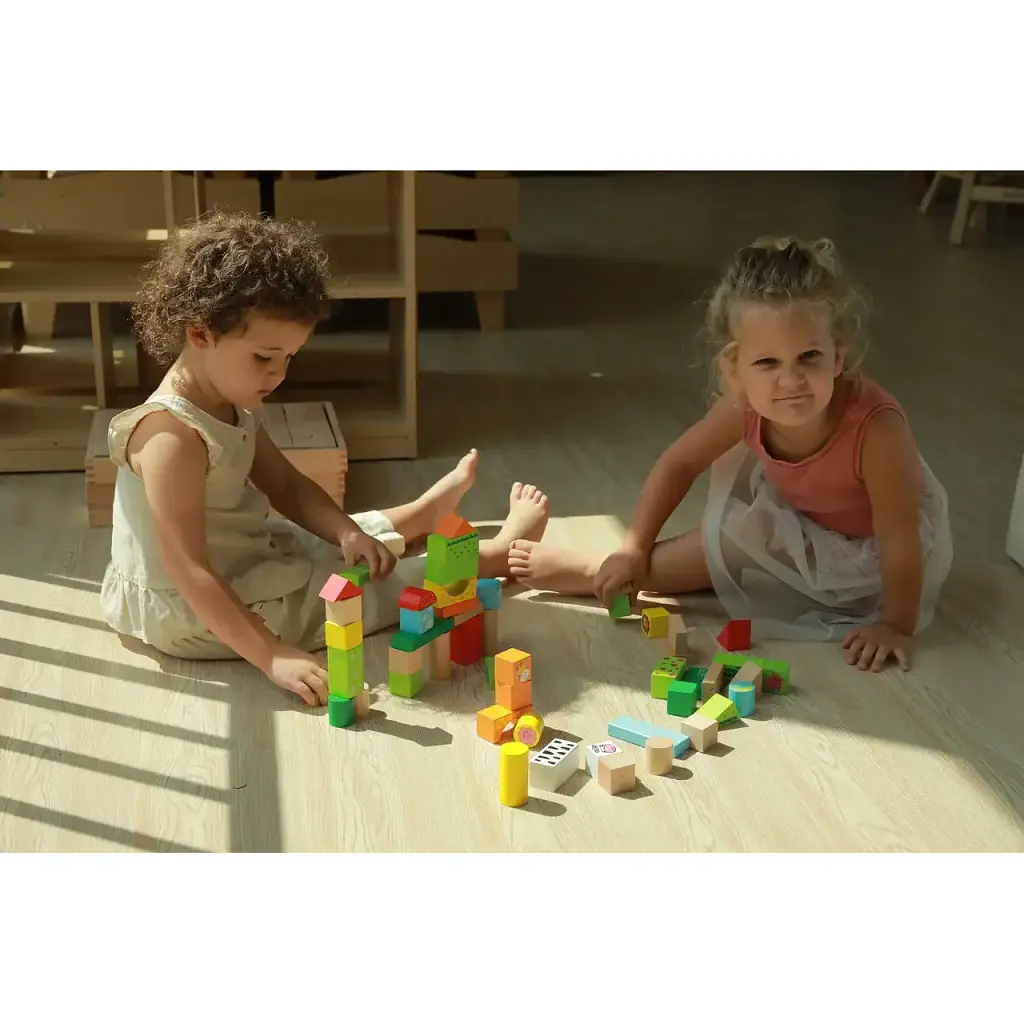 Деревянные кубики Viga Toys Зоопарк 50 шт. (50286) - фото 4