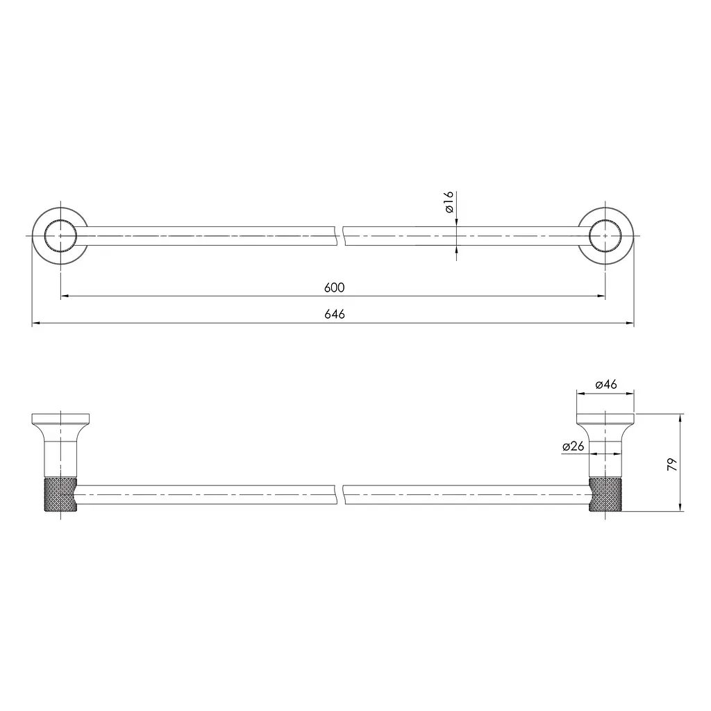 Тримач для рушника Imprese Brenta ZMK081906270 нікель - фото 2