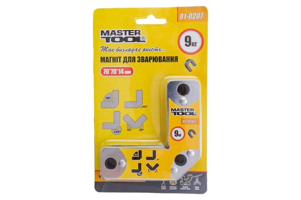 Магнітний фіксатор тримач для зварювання Mastertool 9 кг кутовий - фото 5
