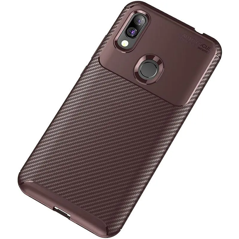 Чохол-накладка Toto TPU Carbon Fiber 1.5 mm Case Xiaomi Redmi 7 Coffee - фото 2
