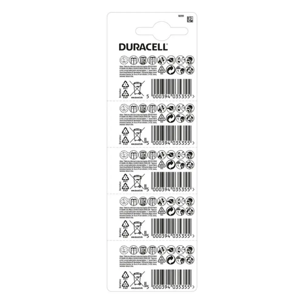 Батарейка Duracell CR2032 (5шт) - фото 2