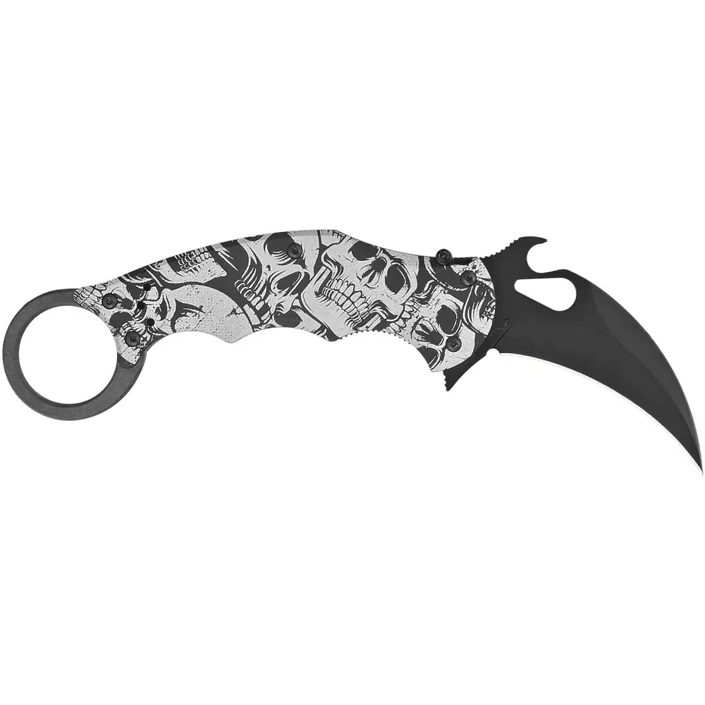 Ніж Fox Karambit ALB-3 Skulls - фото 2