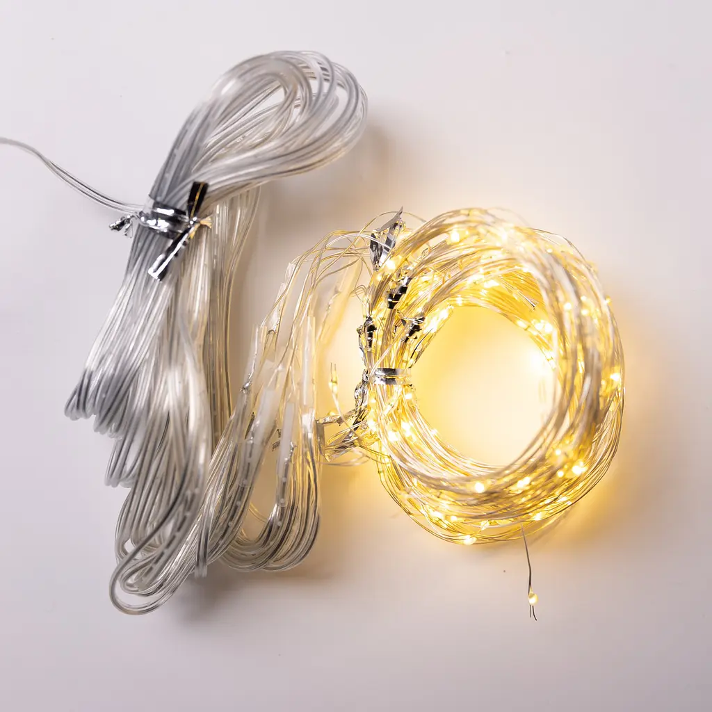 Гірлянда-штора Роса 300 LED 10 ниток 3*3 м USB GarlandoPro USB173308Y - фото 9