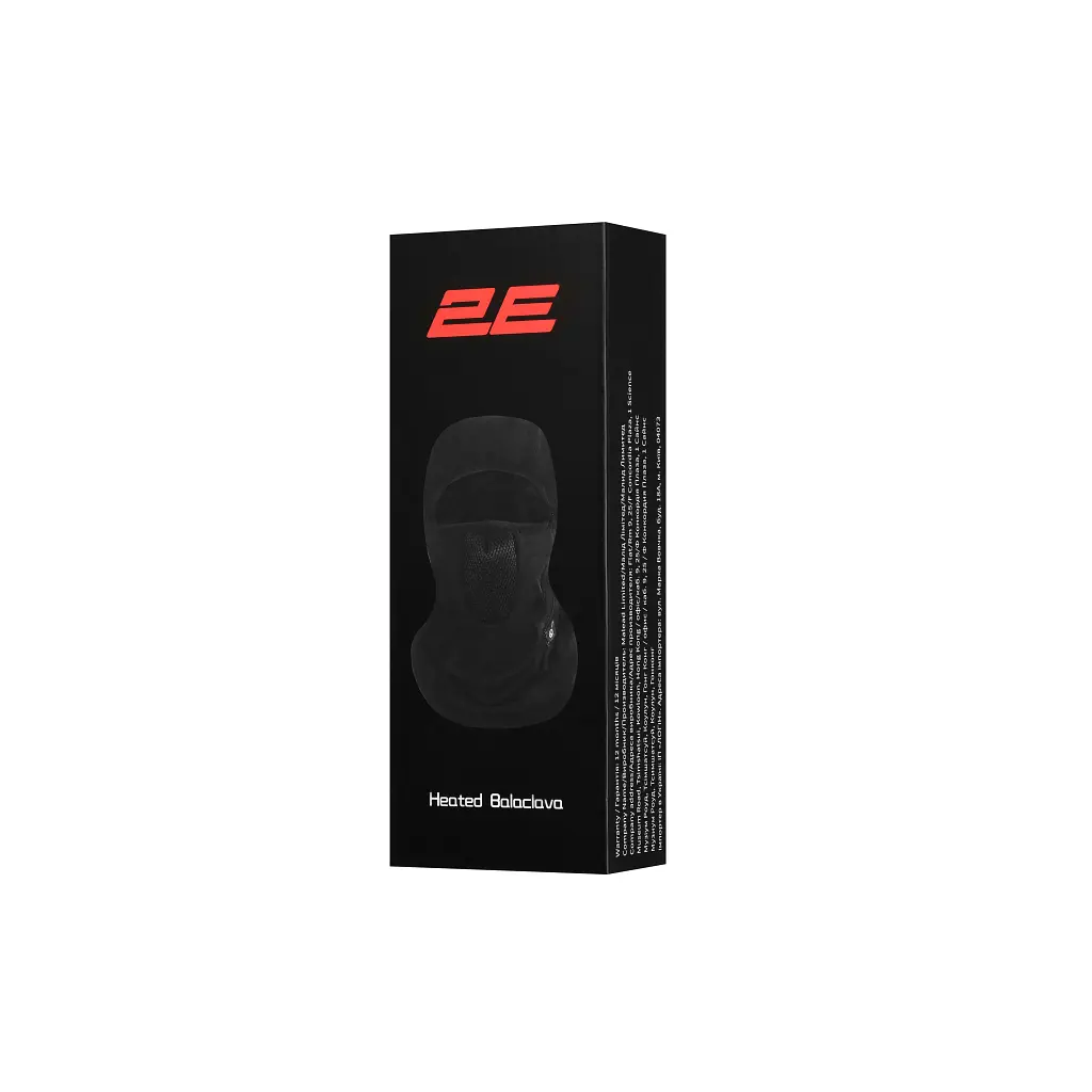Балаклава з підігрівом 2E Shadow Black M (2E-HBSWM-BK)