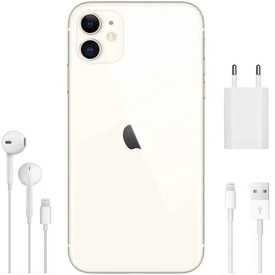 Смартфон iPhone 11 128GB Model A2221 Grade A Seller Refurbished White - фото 5