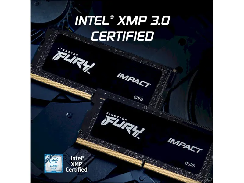 Оперативна пам'ять для ноутбуків Kingston FURY 32 GB (2x16GB) SO-DIMM DDR5 5600 MHz Impact (KF556S40IBK2-32) - фото 4