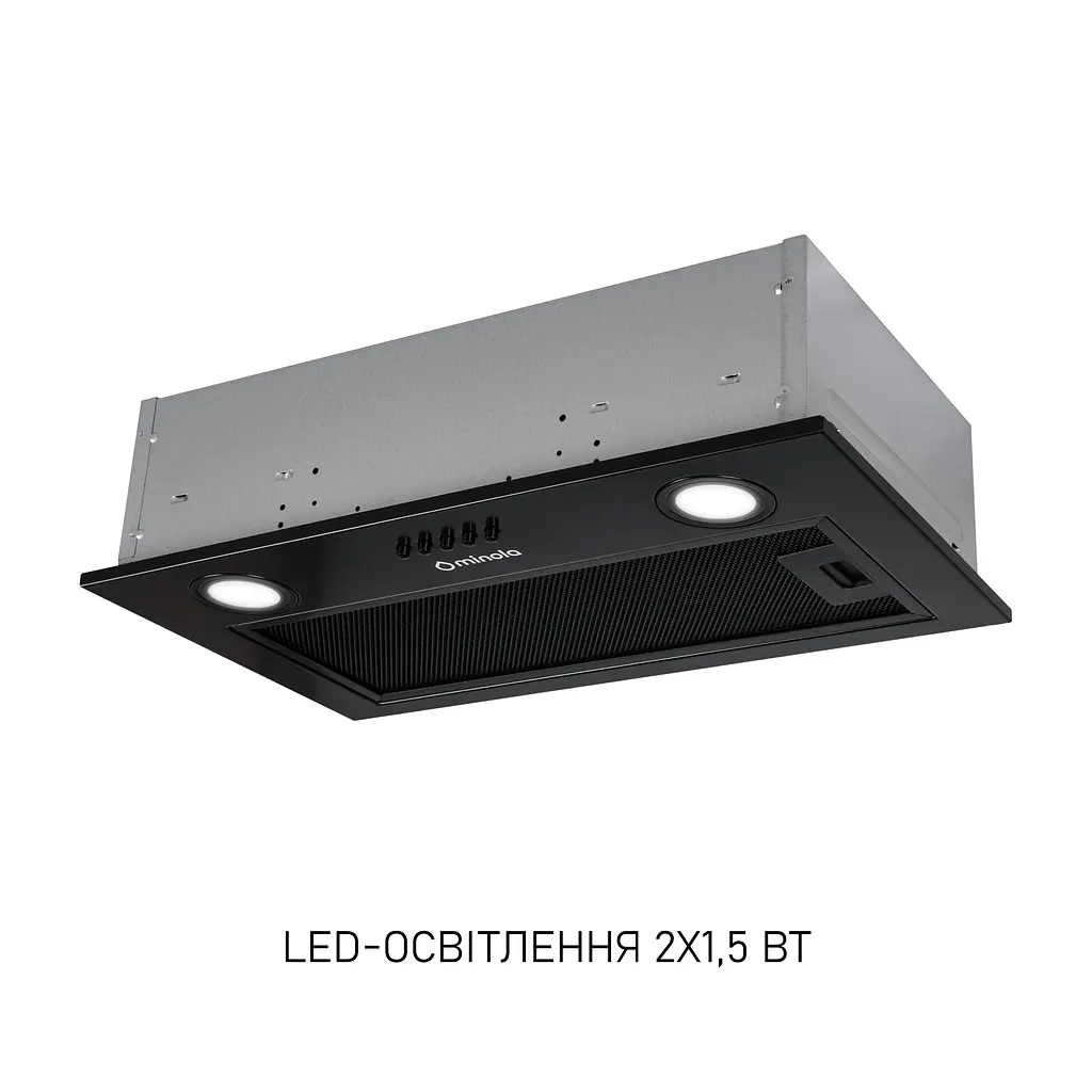 Витяжка вбудована Minola HBI 5025 BLF LED - фото 3