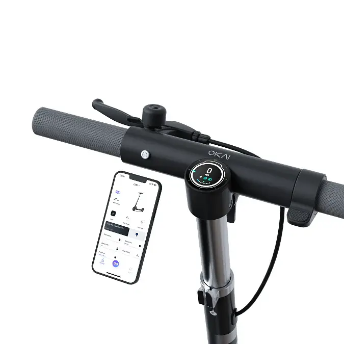 Електросамокат OKAI ES10-NEON Lite 9" 300(600)W акб 7.8Ah чорний - фото 7