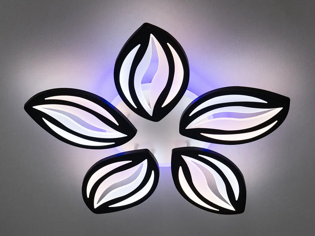 Світлодіодна люстра з димером та led підсвічуванням, 75W - фото 2