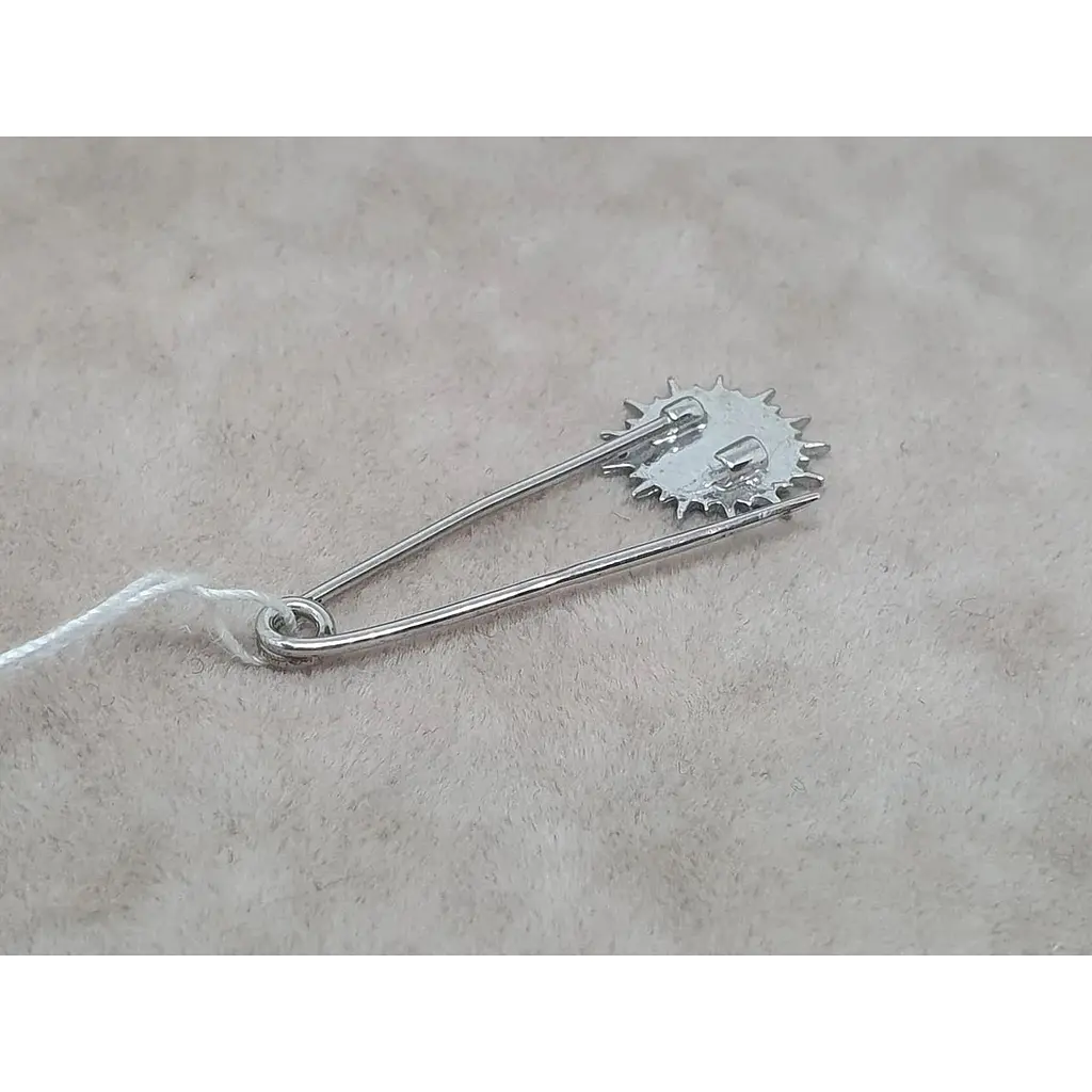 Срібна шпилька Ювелір Стандарт Сонечко з емаллю. 4193 З - фото 3