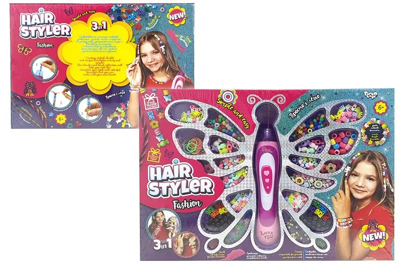Набір для творчості HS-01-01 "Hair Styler. Fashion" плетіння косичок, браслетів DANKO - фото 2
