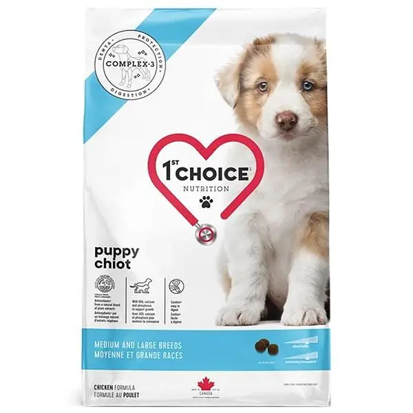 Сухий суперпреміум корм 1st Choice Puppy Medium and Large Фест Чойс для цуценят середніх і великих порід, Курка 12 кг (ФЧСЩСК12)