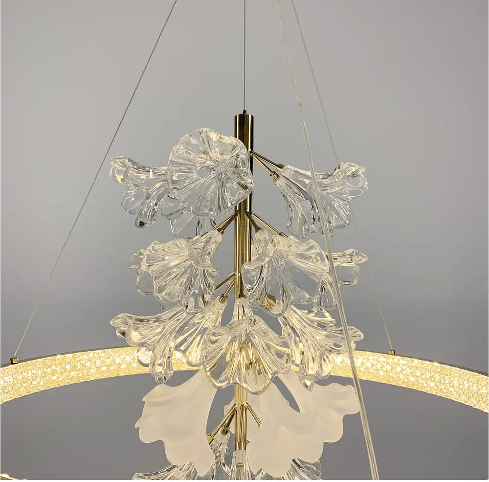 Светодиодная люстра с нежными цветами Line.F Диаметр 60см - фото 6